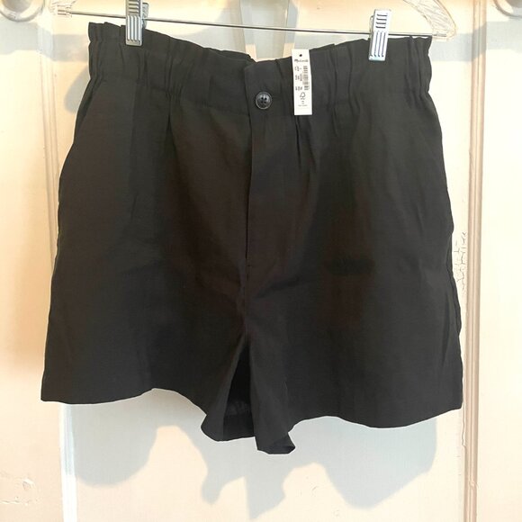 NWT | Women's Madewell Seamed Pull-On Paperbag Shorts in Softdrape | Size Small - Picture 2 of 5
